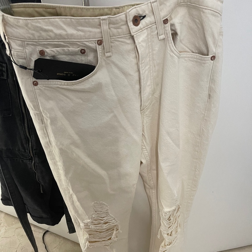 Rag & Bone. Brand New Cream Jeans